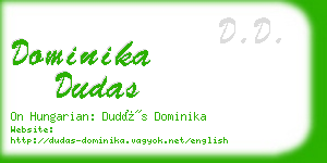 dominika dudas business card